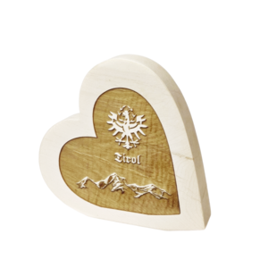 Zirbenherz Geschenk - Heimatliebe "TIROL"