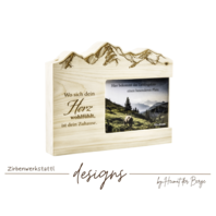 Bergmomente - Zirbenberg mit Foto "GRAVURAUSWAHL" 1