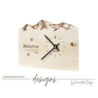 Tiroler Berguhr „ZirbenClock“ (Wunschgravur - Lieblingsberg) 2