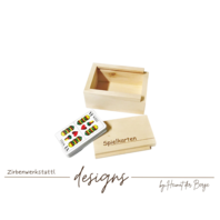 Tiroler Kartenbox aus Zirbe SPIELKARTEN 1