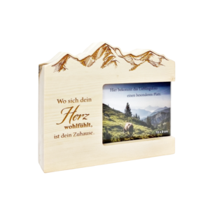 Bergmomente - Zirbenberg mit Foto "GRAVURAUSWAHL"