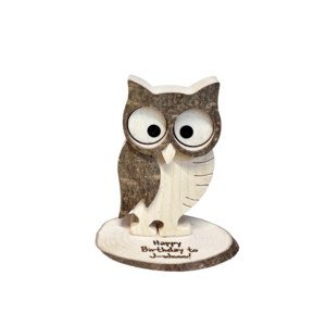 Ein tierisches Geschenk mit Spruchauswahl "EULE Wauzi"