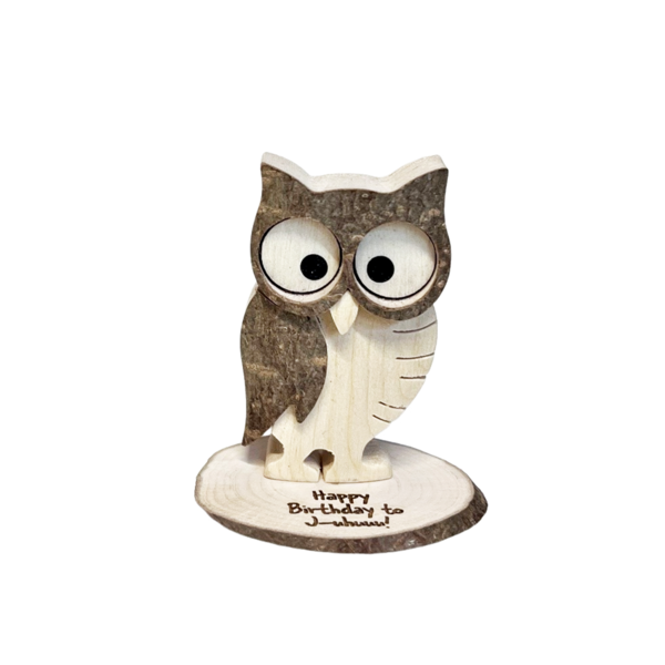 Ein tierisches Geschenk mit Spruchauswahl "EULE Wauzi"