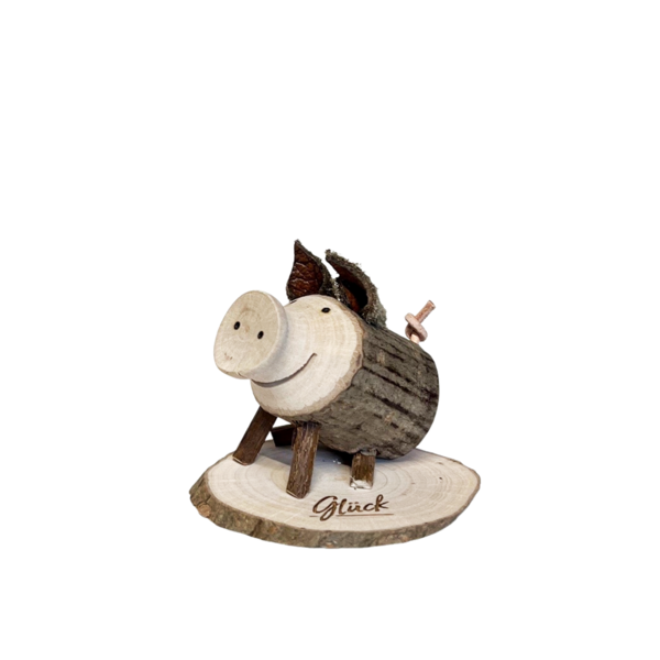 Ein tierisches Geschenk mit Spruchauswahl "Glücksschweinchen ANTON"