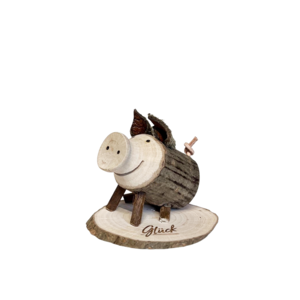 Ein tierisches Geschenk mit Spruchauswahl "Glücksschweinchen ANTON"